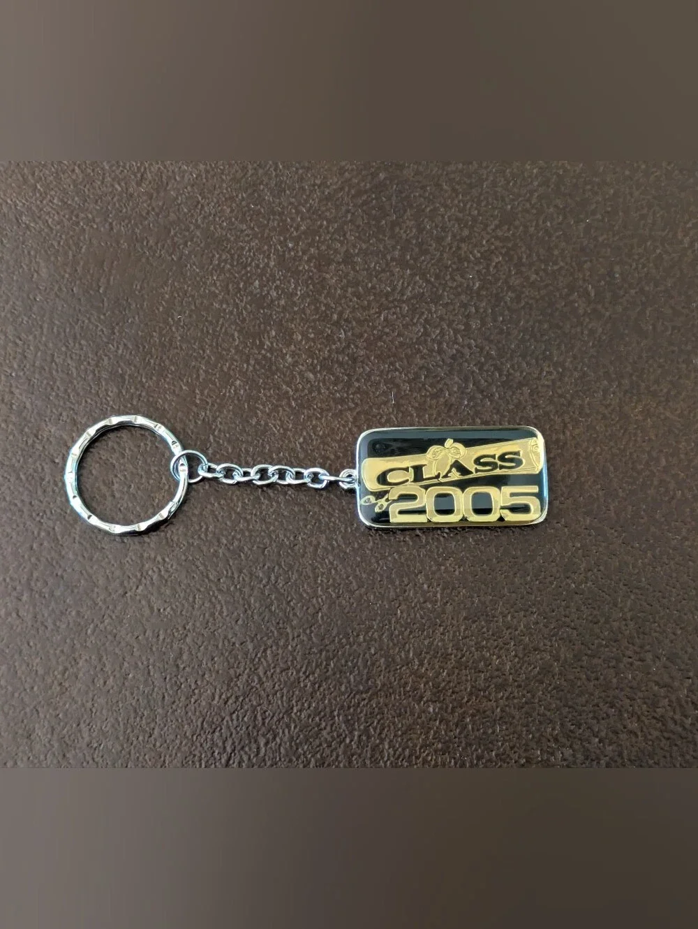 Class of 2005 Gold & Black Keychain - Graduation Keepsake